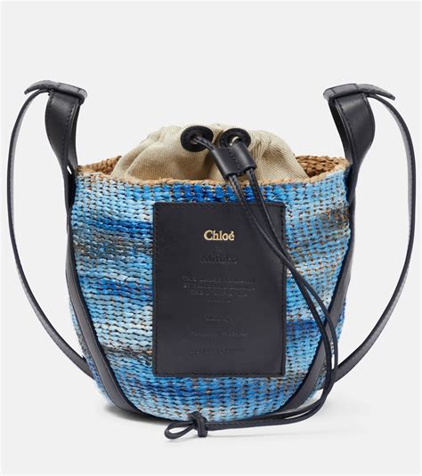 chloe raffia bucket bag|chloe raffia bag.